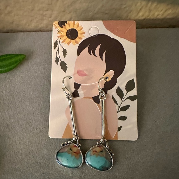 New! Boho drop earrings - Picture 4 of 4